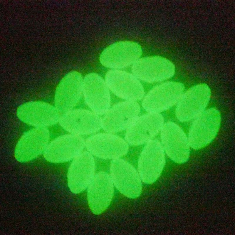 Perles Phosphorescentes Dures Ovales Ragots 20 par pochette - Perles | Pacific P&ecirc;che