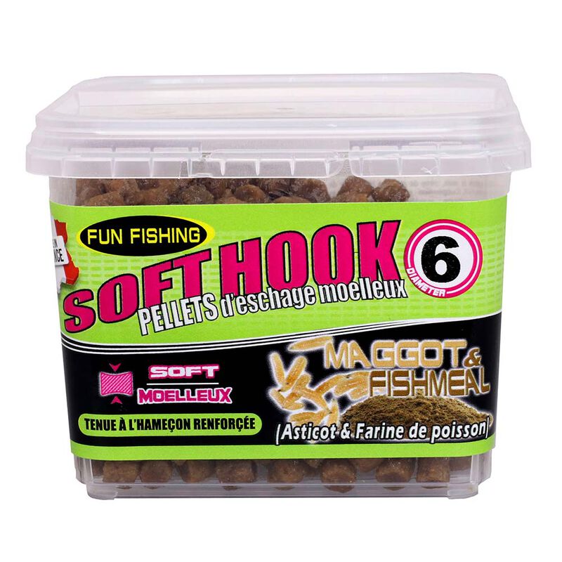 Pellets d'Eschage Fun Fishing Soft Hook Pellets Maggot et fishmeal  110g - Pellets Mous | Pacific P&ecirc;che