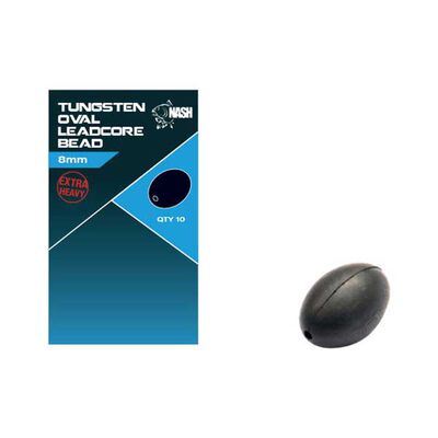 Perle nash tungsten oval leadcore bead 8mm - Perles | Pacific Pêche