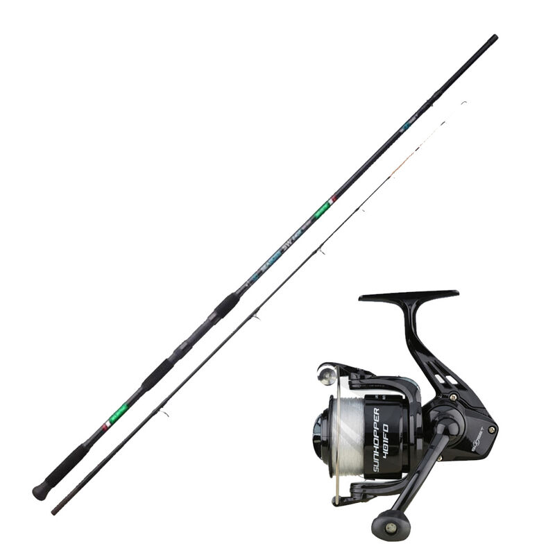 Ensemble Sunset Seaboss SW 2.40m, 100-200g + Moulinet Sunhopper SWF 501Fd - Packs et ensembles | Pacific Pêche