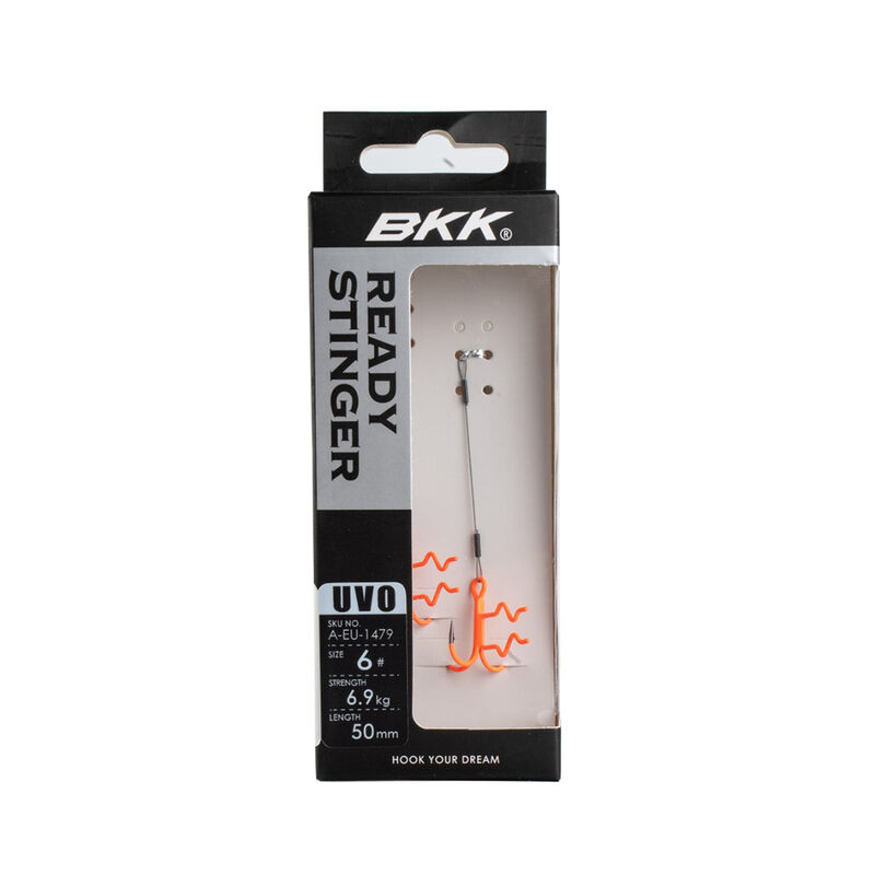 Stinger BKK Assist Spear SS UVO Ready Stinger 7x7 Wire Taille #4 (x2) - Stingers | Pacific P&ecirc;che