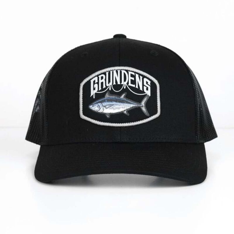 Casquette Grundens Bluefin Trucker Solid Black - Casquettes et couvrants | Pacific Pêche
