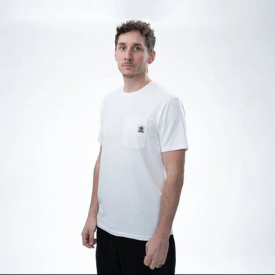 T-Shirt Nash Make it Badge Pocket Ecru - Vêtements | Pacific Pêche