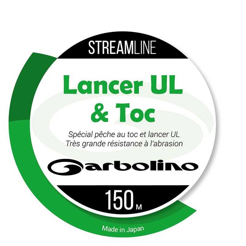 Nylon co-polymère transparent Garbolino STREAMLINE TOC-MONO 150m - Fils-nylons | Pacific Pêche