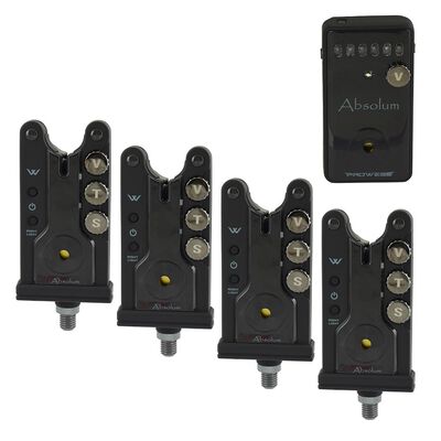 Coffret 4 détecteurs carpe prowess absolum + centrale - Coffrets détecteurs | Pacific Pêche