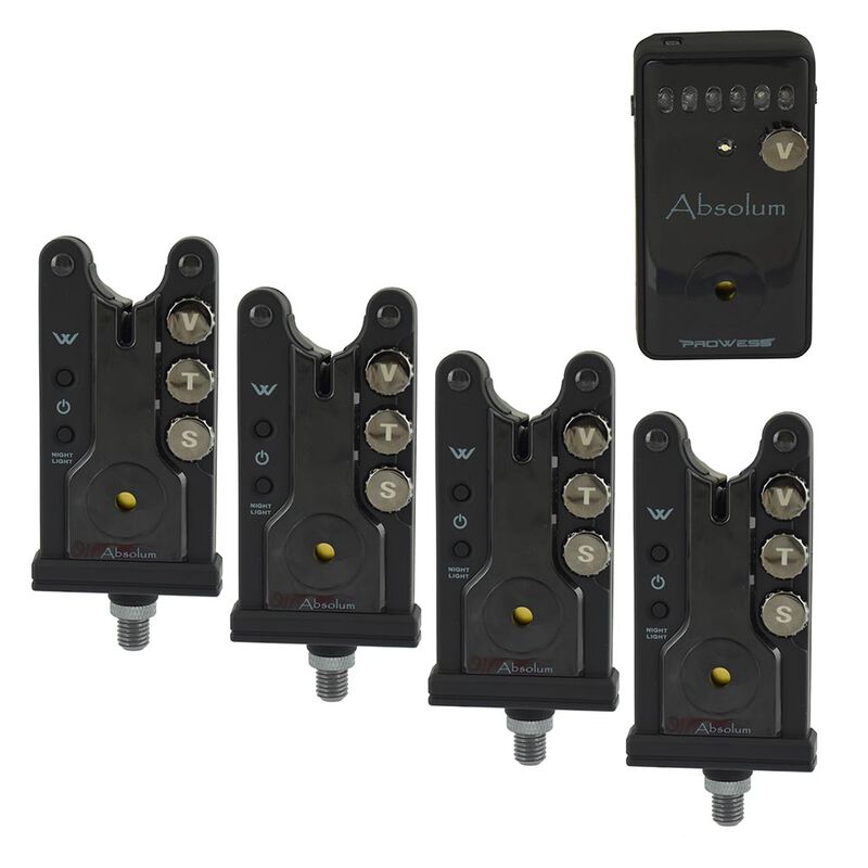 Coffret 4 détecteurs carpe prowess absolum + centrale - Coffrets détecteurs | Pacific Pêche