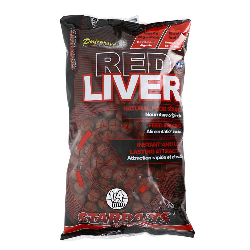 Bouilllettes starbaits pc red liver 14mm - Denses | Pacific P&ecirc;che