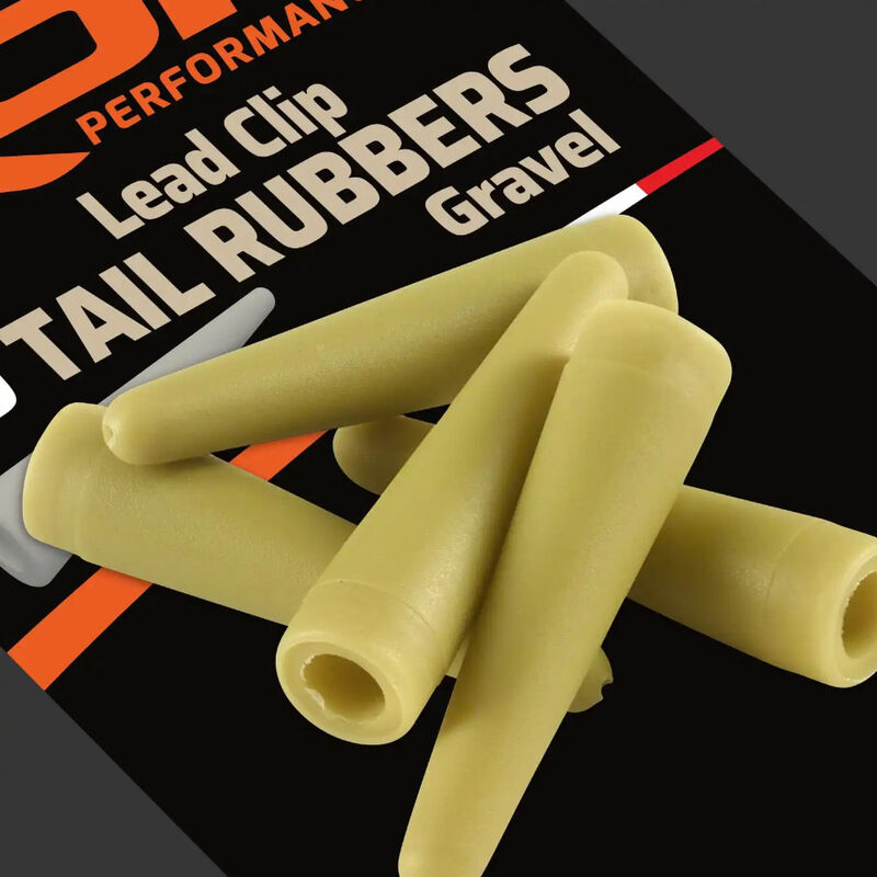 Tail Rubber Rok Lead Clip Tail Rubber Gravel x10 - Clip plombs et cônes | Pacific Pêche