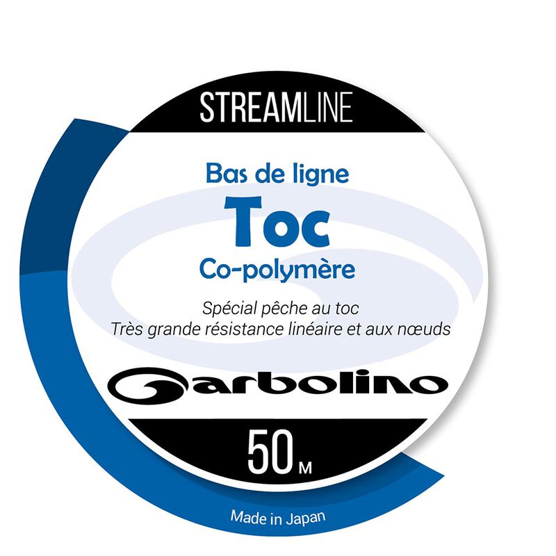 Nylon co-polymère truite Garbolino STREAMLINE BL-Mono Transparent 50m - Fils-nylons | Pacific Pêche