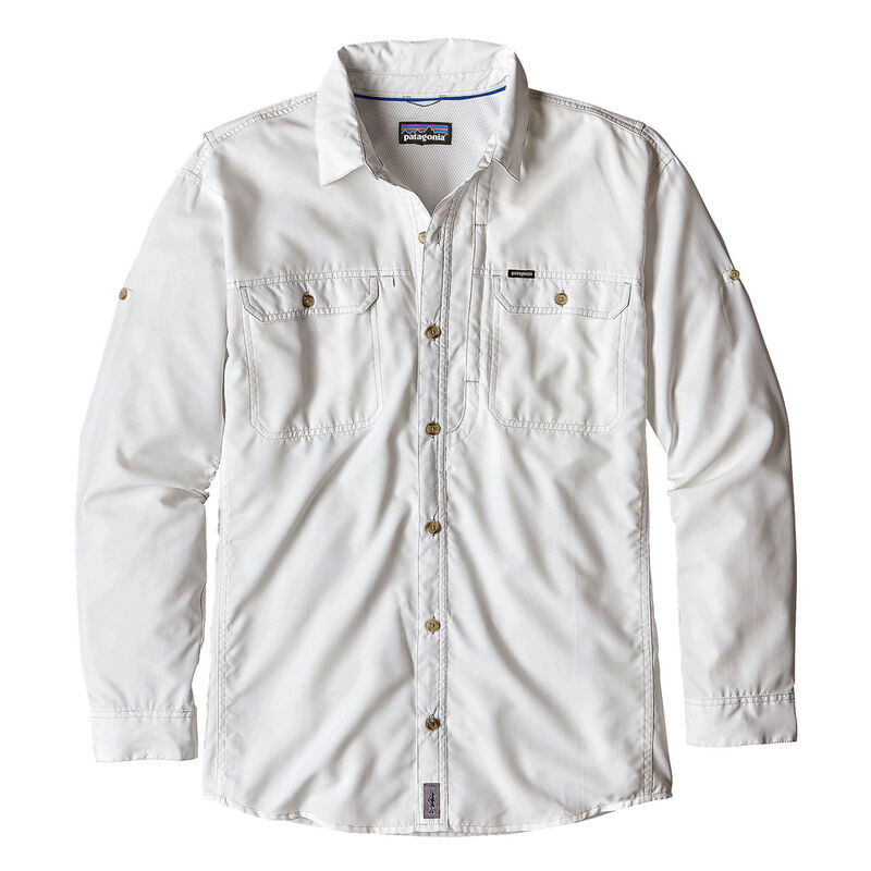 Chemise patagonia long sleeve sol patrol 2 white (blanc) - Chemises | Pacific P&ecirc;che