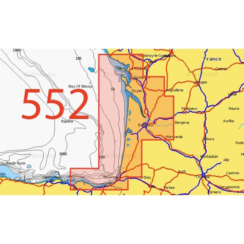 Carte Navionics Micro SD 552 - Acc. Electonique | Pacific Pêche