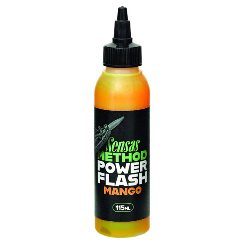 Attractant Sensas Power Flash Mango 115 ml - Additifs | Pacific P&ecirc;che