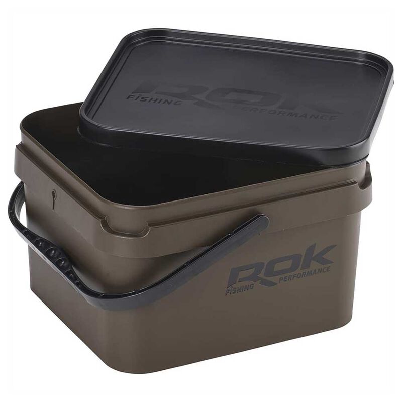 Seau Rok 10L Green Square Bucket avec couvercle - Seaux | Pacific P&ecirc;che