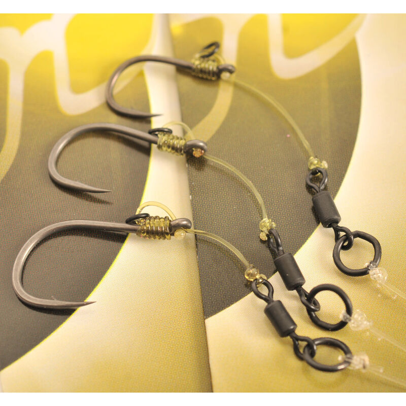 Bas de ligne carpe korda hinge rig choddy barbless mt + iq2 20lb - Bas de Ligne Montés | Pacific Pêche