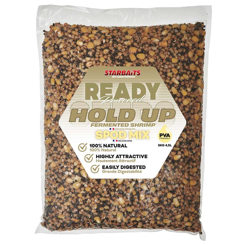 Graines Cuites Starbaits Ready Seeds Hold Up Spod Mix 3kg - Pr&ecirc;tes &agrave; l'emploi | Pacific P&ecirc;che
