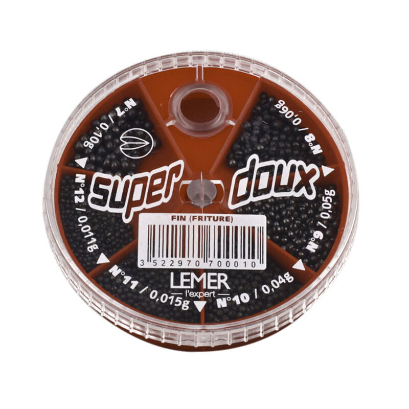 Boite de plombs fendus coup lemer 6 cases super doux fin - LEMER | Pacific Pêche