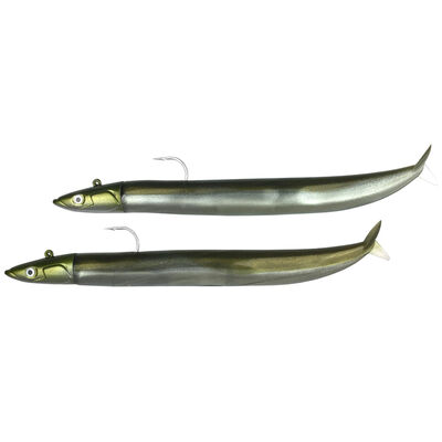 Leurres souples fiiish double combo crazy sand eel 120 off shore 12cm 15g - Leurres souples | Pacific Pêche