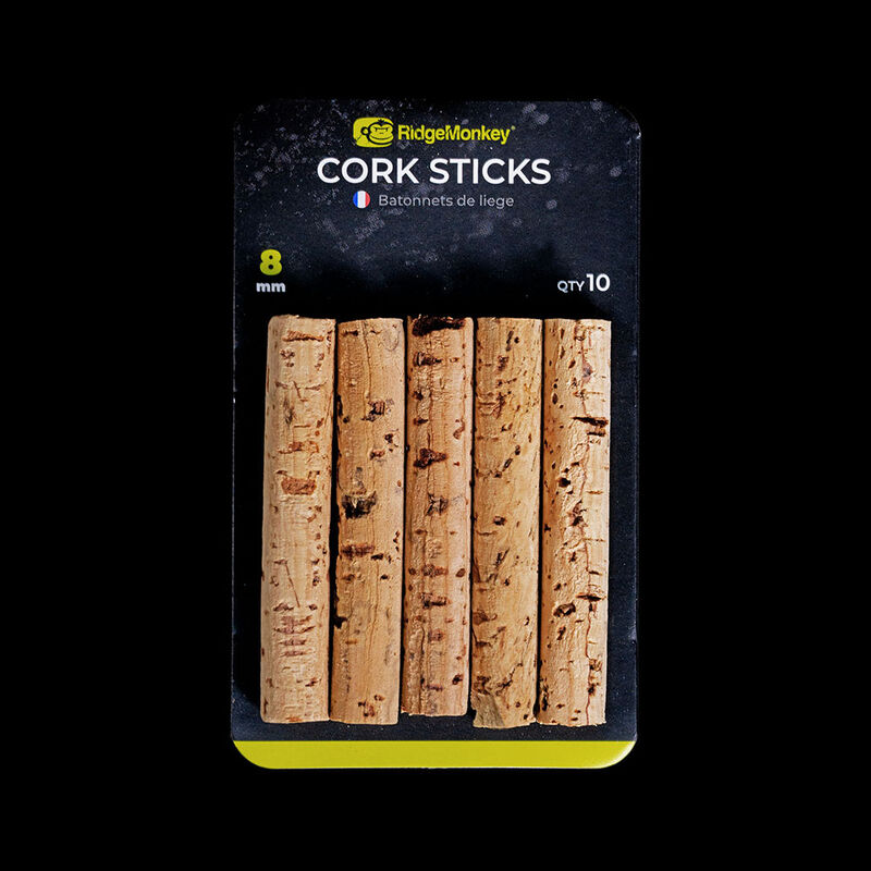 Batonnets de Li&egrave;ge Ridge Monkey Cork Sticks x10 - Li&egrave;ge | Pacific P&ecirc;che