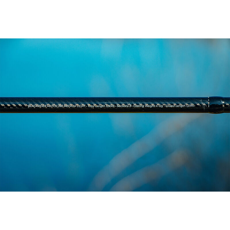 Canne Anglaise TEOS Blackrider Match 390 Medium Light 4-12g - Cannes Anglaise et Bolognaise | Pacific Pêche