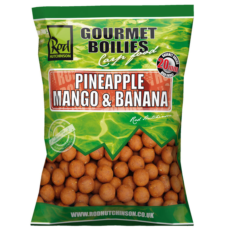 Bouillettes carpe rod hutchinson pineapple mango banana 20mm 1kg - Denses | Pacific P&ecirc;che