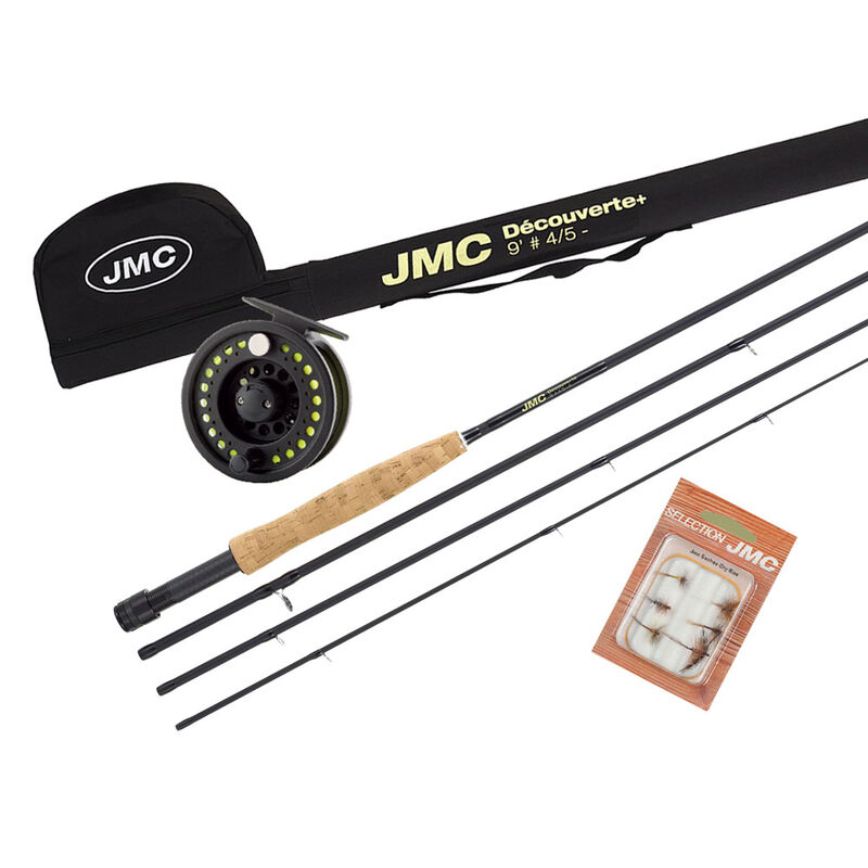Kit mouche jmc d&eacute;couverte 9' soie 4/5 (4 brins) - Packs | Pacific P&ecirc;che