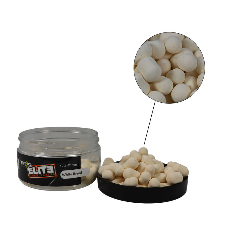 Dumbells Wafter Teos Elite 10/12mm White Bead - Dumbells / Bouillettes | Pacific P&ecirc;che