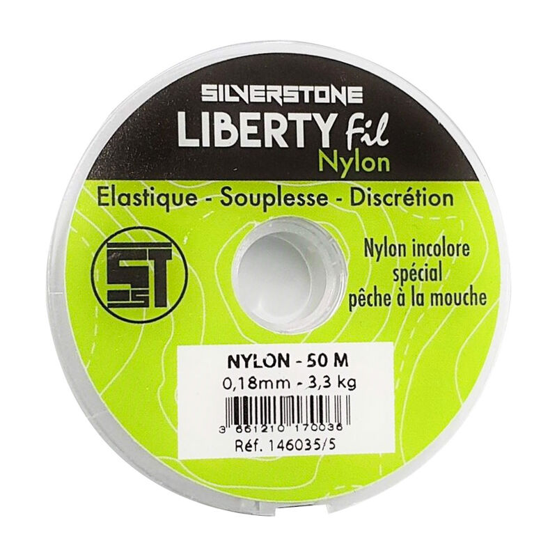 Fil nylon mouche silverstone liberty (50m) - Monofilaments | Pacific Pêche