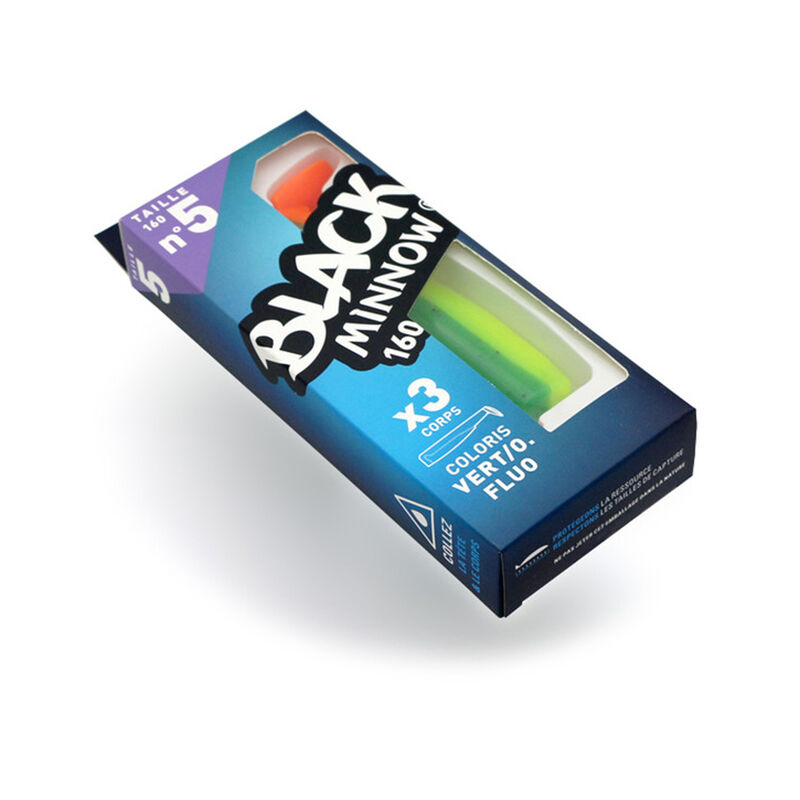 Leurre souple fiiish corps black minnow 160 16cm (x3) - Leurres souples | Pacific Pêche