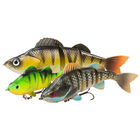Leurre souple swimbait DAM Effzett natural perch 18cm - Swimbaits | Pacific P&ecirc;che