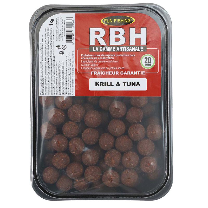 Bouillette Fun Fishing RBH Boilies Krill Tuna 800g - Denses | Pacific P&ecirc;che