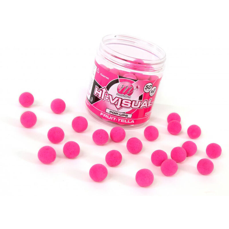 Bouillettes flottantes carpe mainline hi-visual pop ups fruitella 15mm - Flottantes | Pacific P&ecirc;che