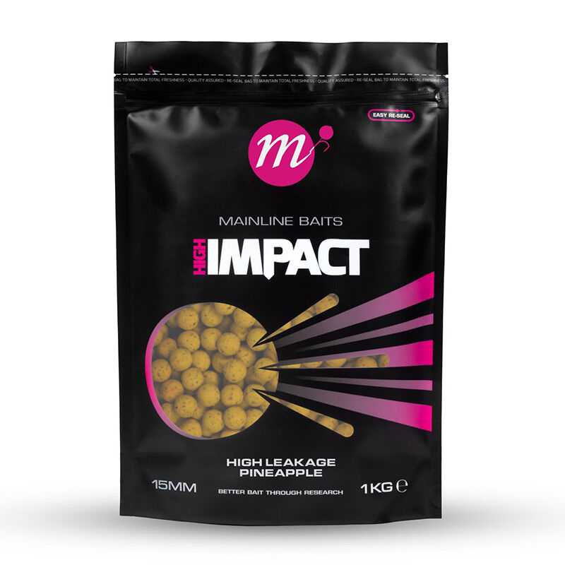 Bouillettes Mainline Hi Impact High Leakage Pineapple 1kg - Denses | Pacific P&ecirc;che