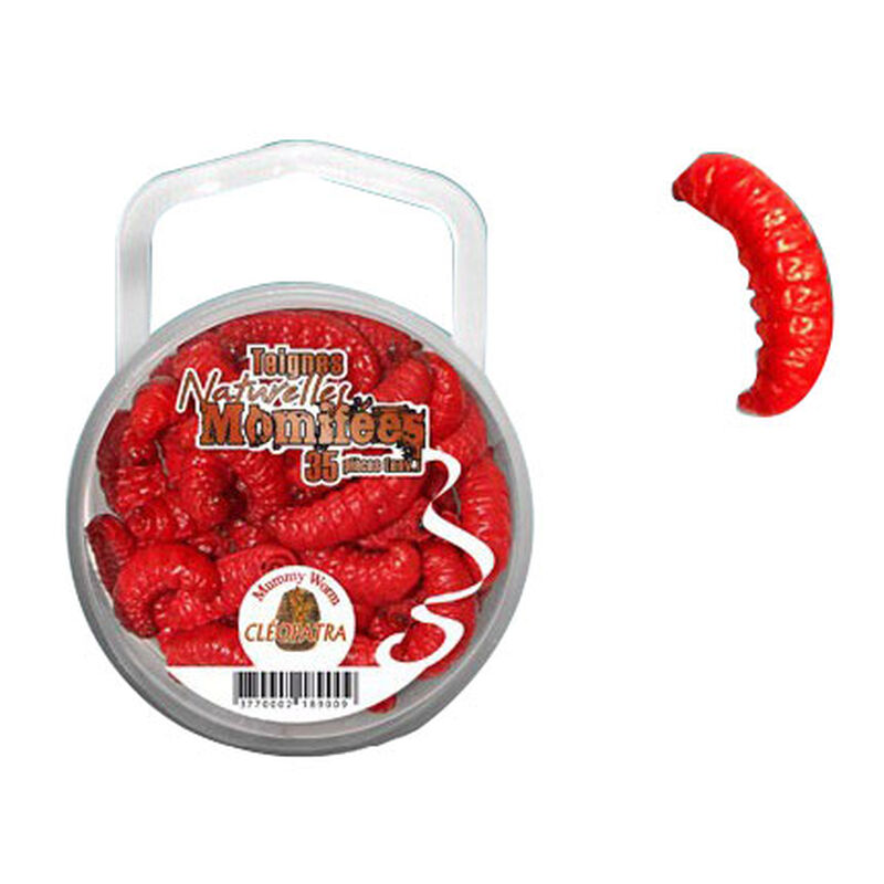 Teignes momifi&eacute;es truite astucit rouges (x35) - Larves / imitations | Pacific P&ecirc;che