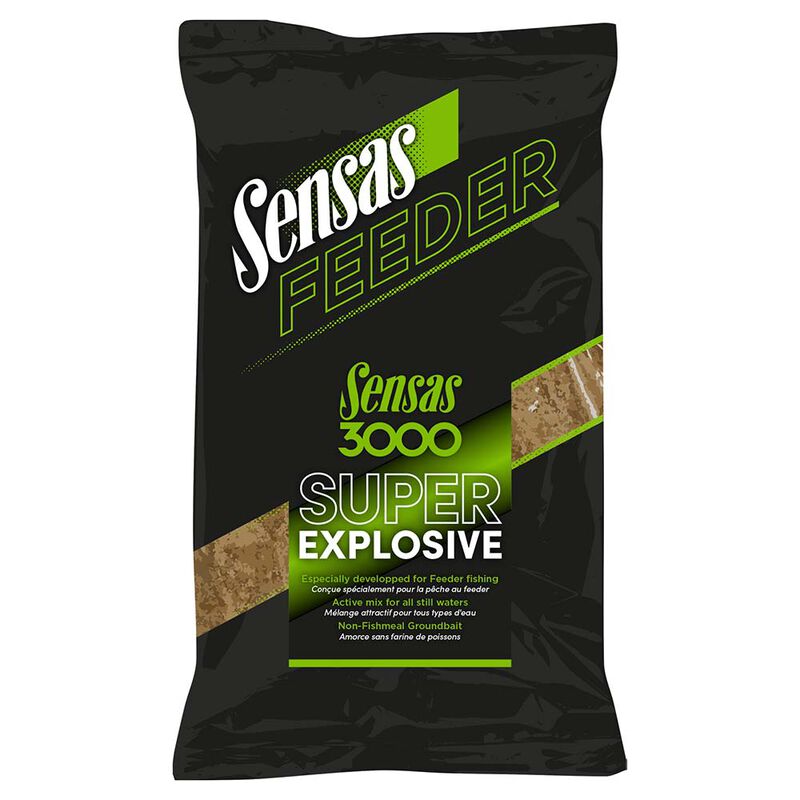 Amorce 3000 SENSAS Feeder Super Explosive 1kg - Amorces | Pacific Pêche