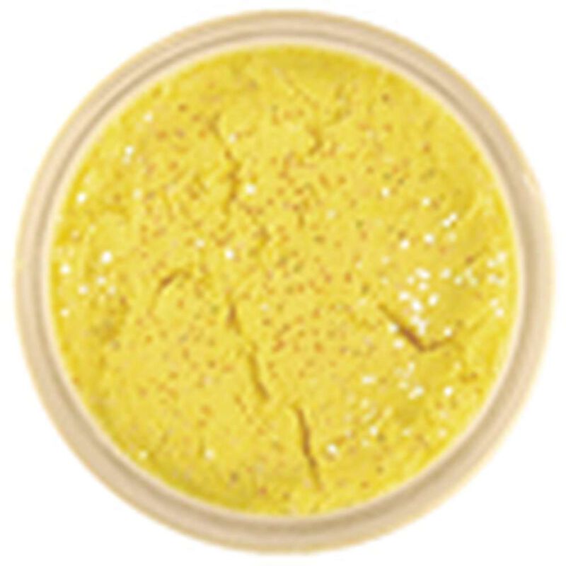 Pâte à truite berkley jaune pailletée 50g - Pâtes à truite | Pacific Pêche