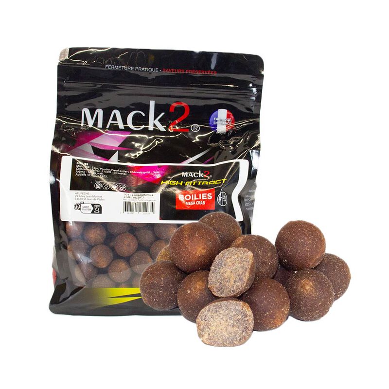 Bouillettes Mack2 Mega Crab 20 mm - Denses | Pacific Pêche