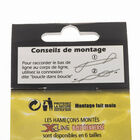 Hame&ccedil;on mont&eacute; truite x-line hm bleu renverse (x10) - Hame&ccedil;ons mont&eacute;s | Pacific P&ecirc;che