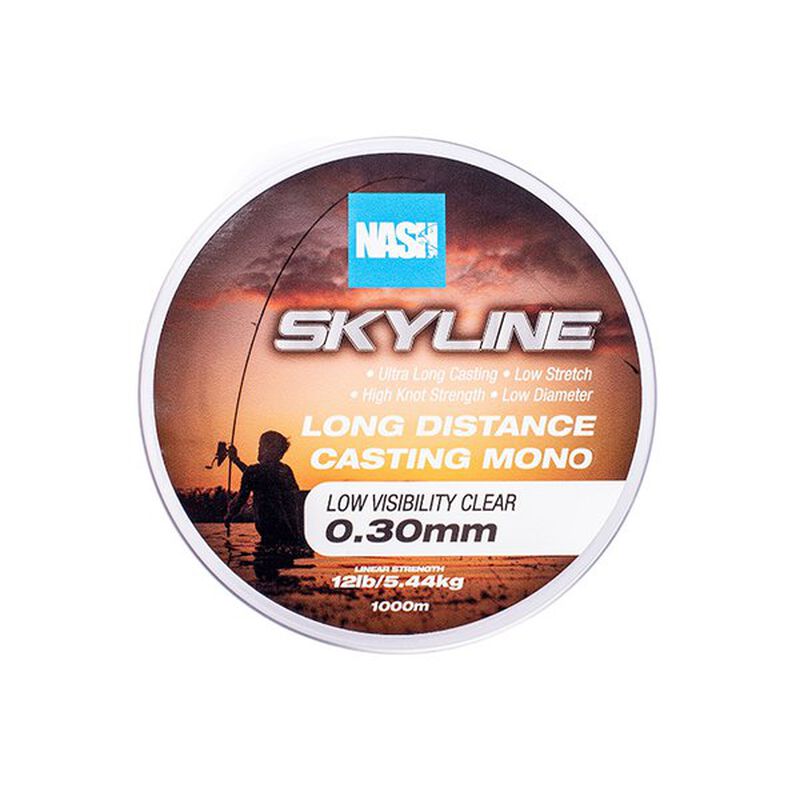 Monofilament Nash Skyline Mono Low Visibility Clear - Monofilament | Pacific P&ecirc;che