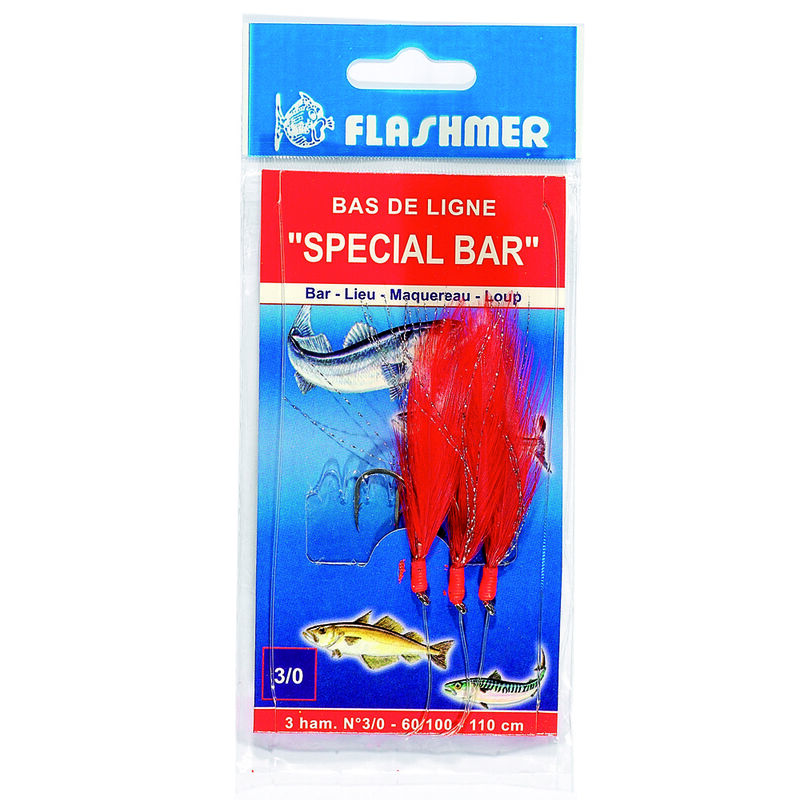 Bas de ligne mer flashmer special bar n°3/0 - Bas de Lignes / Lignes Montées | Pacific Pêche