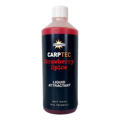 Liquide Attractant Dynamite CarpTec Strawberry & Spice 500ml - Boosters / dips | Pacific P&ecirc;che