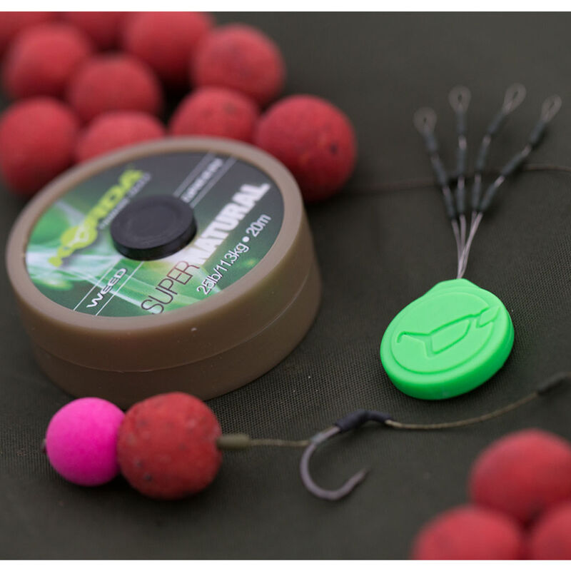 Tresse &agrave; bas de ligne carpe korda super natural 25lbs - Tresse BDL | Pacific P&ecirc;che