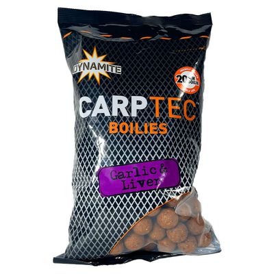 Bouillettes Dynamite Baits CarpTec Garlic & Liver 900g - Denses | Pacific P&ecirc;che