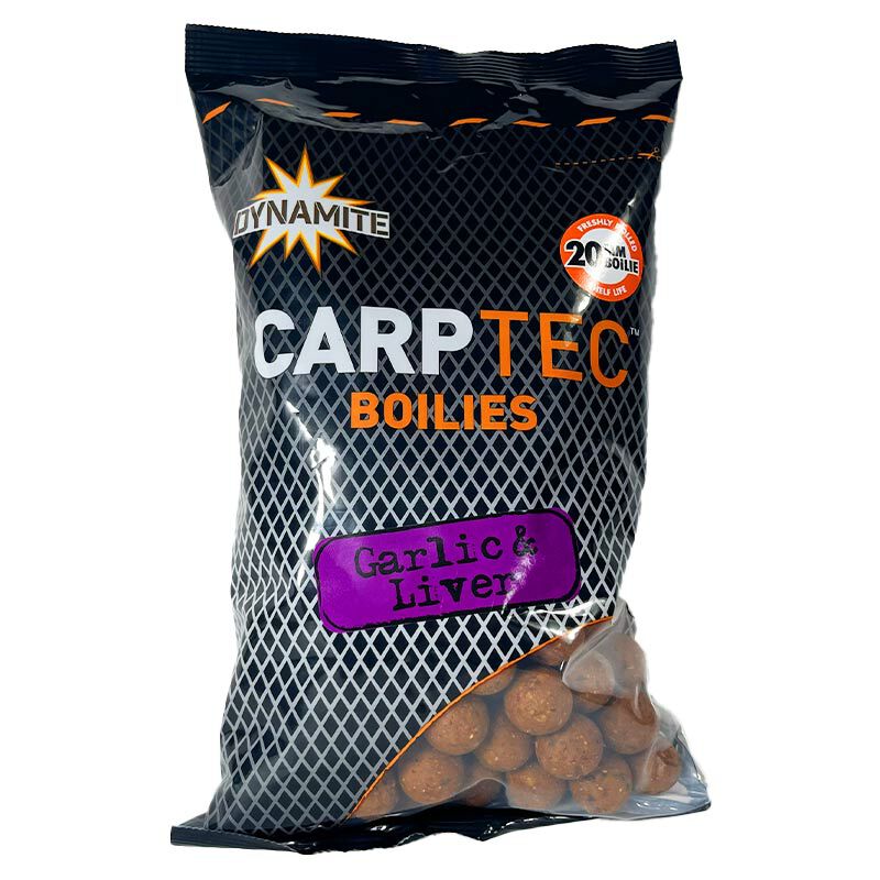 Bouillettes Dynamite Baits CarpTec Garlic & Liver 900g - Denses | Pacific P&ecirc;che