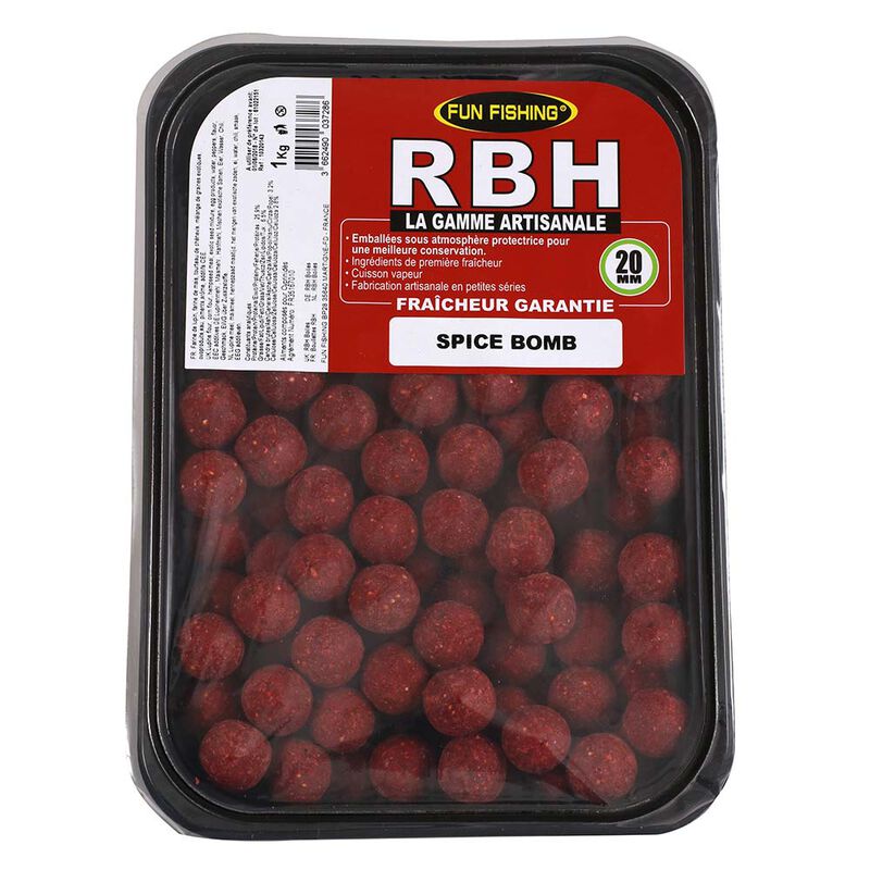 Bouillette Fun Fishing RBH Boilies Spice Bomb 800g - Denses | Pacific P&ecirc;che
