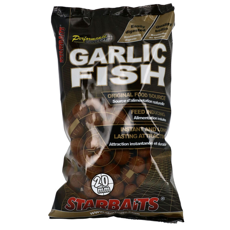 Bouillettes carpe performance.con garlic fish 20mm - Denses | Pacific Pêche