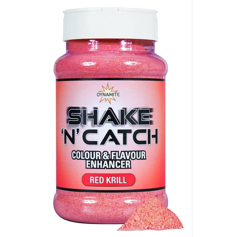 Additif en Poudre dynamite Baits Shake'N'Catch Colour & Flavour Enhancer Arôme Red Krill - Additifs | Pacific Pêche