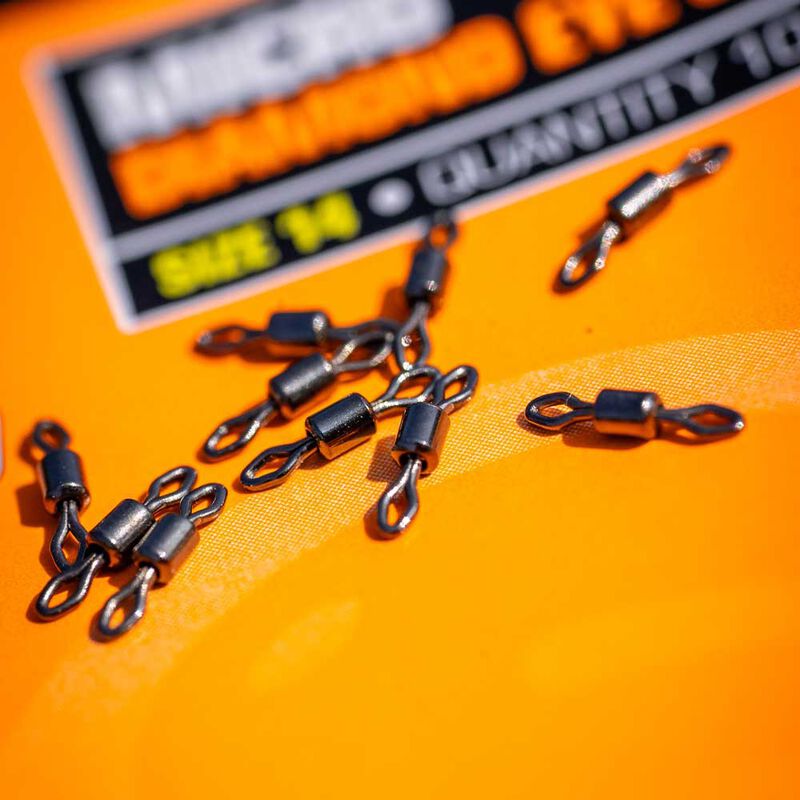 Emerillons Guru Micro Diamond Eye Swivel (x10) - Acc. de montage feeder | Pacific P&ecirc;che