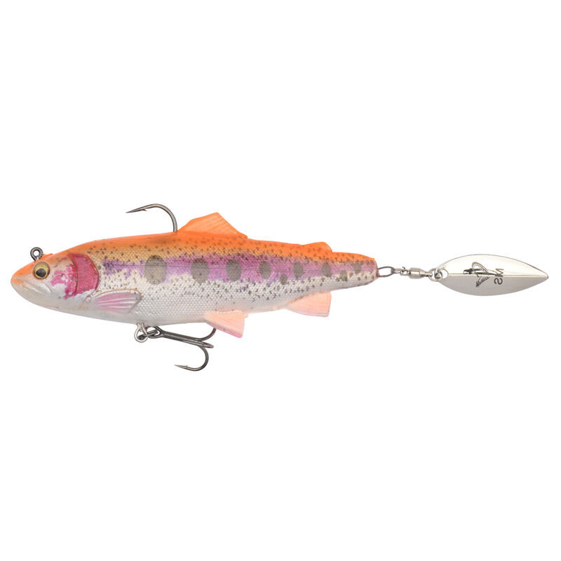 Leurre souple shad a palette carnassier savage gear 4d spin shad trout mod sink 14.5cm 80g - Shads | Pacific Pêche