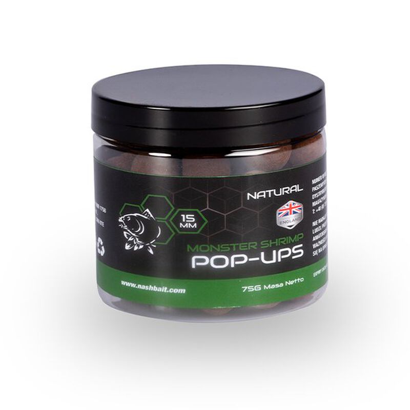 Pop up Nash Monster Shrimp Natural - Flottantes | Pacific Pêche