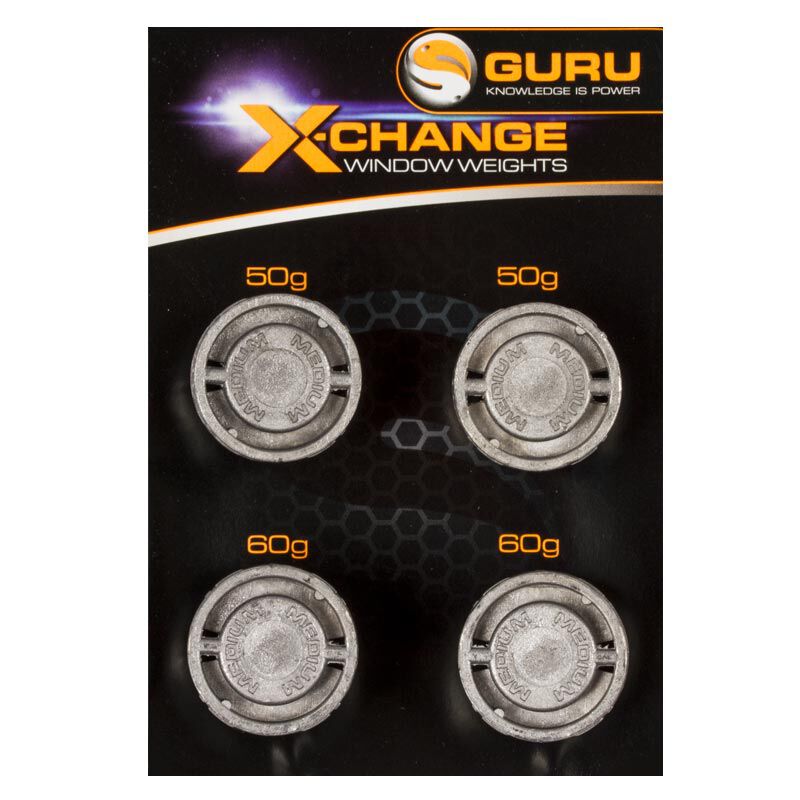 Plombs pour cages feeder Guru Window Feeder X-SMALL/SMALL Weight Pack - Acc. de montage feeder | Pacific Pêche